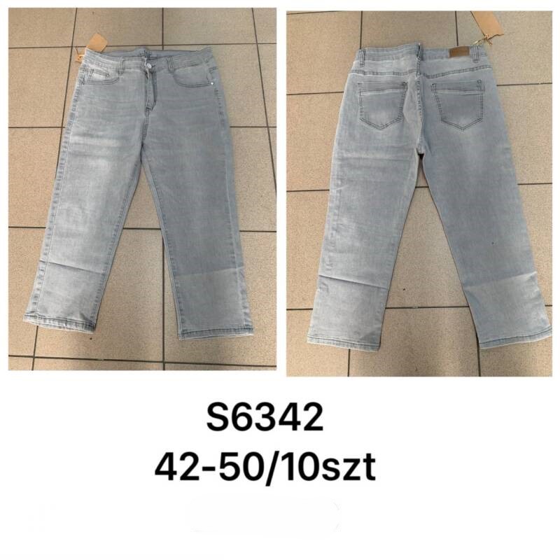 Rybaczki damskie jeansy Roz 42-50, 1 Kolor Paczka 10 szt